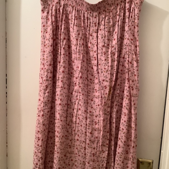 Plus size 24W casual; flowy button down skirt with elasticized waistband - Picture 8 of 10